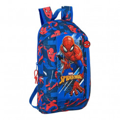 Vabaaja seljakott Spiderman, suur võimas punane sinine (22 x 39 x 10 cm)