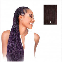 Наращивание волос X-Pression Brown Synthetic 208,28 см pelo sintetico Nº 2