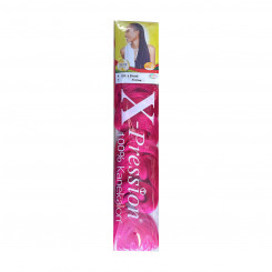 Hair extensions X-Pression Pressure As Pink Synthetic