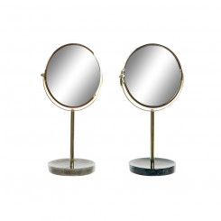 Увеличительное зеркало DKD Home Decor из металлической смолы (18 x 13 x 32 см) (2 шт.)