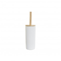Toilet Brush DKD Home Decor Natural White Stoneware (10 x 10 x 38 cm)