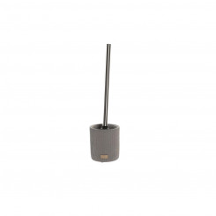 Toilet Brush DKD Home Decor Grey Cement Stainless steel 10 x 10 x 36 cm