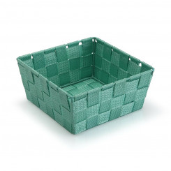 Basket Versa Turquoise Medium Textile 19 x 9 x 19 cm