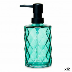 Soap Dispenser Diamond Crystal Green Plastic 410 ml (12 Units)