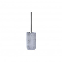 Toilet Brush DKD Home Decor Silver Grey Cement Stainless steel 10 x 10 x 40 cm