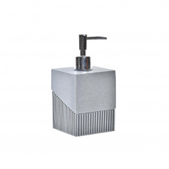 Дозатор для мыла DKD Home Decor 8,5 x 8,5 x 17,3 см Серебристый Серый Смола, полипропилен