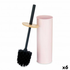 Ершик для унитаза Розовый Металл Бамбук Пластик 9,5 X 27 X 9,5 см (6 шт.)