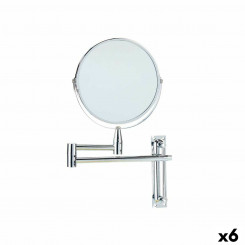 Magnifying Mirror Extendable Ø 17 cm Metal (6 Units)