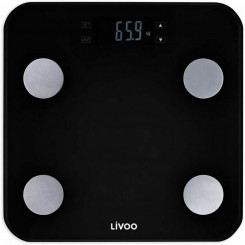 Digital Bathroom Scales Livoo DOM427N Black Tempered Glass 180 kg