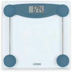 Цифровые напольные весы Livoo DOM426B, синее закаленное стекло, 180 кг