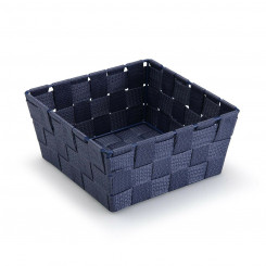 Basket Versa Dark blue Medium Textile 19 x 9 x 19 cm