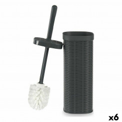 Toilet brush Stefanplast Elegance Gray Plastic mass 11.5 x 40.5 x 11.5 cm (6 Units)