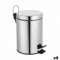 waste bin with pedal Confortime Silver 3 L (6 Units)