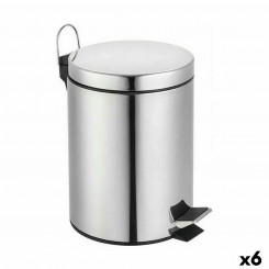 waste bin with pedal Confortime Silver 7 L (6 Units)