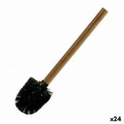 Toilet brush Black Brown Bamboo (8 x 35.5 x 8 cm) (24 Units)