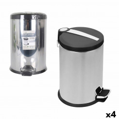 Корзина для мусора Confortime Silver Metal 4 шт. 12 л 25 x 39 см (25 x 25 x 39 см)