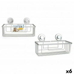 Bathroom base organizer Confortime Alluma Placement tool Suction 30 x 13 x 14 cm (6 Units) (30 x 13 x 14 cm)