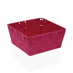 Basket Versa Lover Fuchsia Pink Textile 19 x 9 x 19 cm