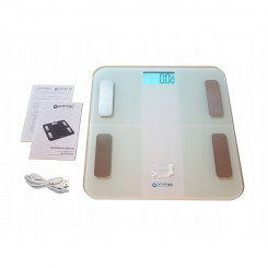 Digital Bathroom Scales Oromed ORO-SCALE White Acrylic 180 kg