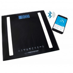 Digital Bathroom Scales Esperanza EBS016K Black Glass Tempered Glass 180 kg (1 Pieces, parts)