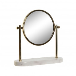 Зеркало Home ESPRIT Белый Золотой Металлический Мрамор 30 х 10 х 30 см