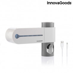 UV toothbrush sterilizer with stand and toothpaste dispenser Smiluv InnovaGoods White (Renovated B)