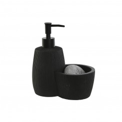 Дозатор для мыла Home ESPRIT Black Resin ABS 15 x 8,7 x 18,5 см