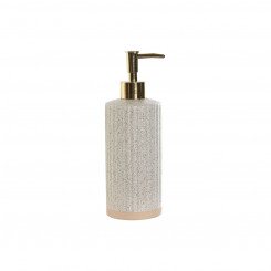 Дозатор для мыла Home ESPRIT Beige Golden Ceramic Matt 8 x 7 x 21 см