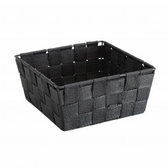 Basket Versa Medium Dark grey Textile (19 x 9 x 19 cm)