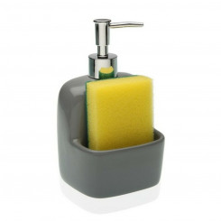 Soap Dispenser Ceramic Grey