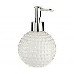Soap Dispenser Golf Ceramic Metal White 12 Units (300 ml)