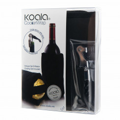 Wine Gift Set Koala   Black Metal 2 Pieces