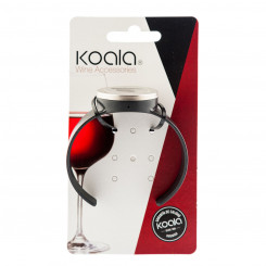 Wine Thermometer Koala Bodega Clock Black Plastic 7.5 x 7.5 cm (Pack 12x)