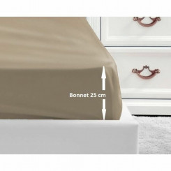 Fitted bottom sheet Lovely Home 5037632612610 Beige 180 x 200 (180 x 200 cm)