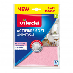 Cleaning cloths Vileda Actifibre Soft 171813 2,72 x 2 x 56 x 2 cm (2 Units)