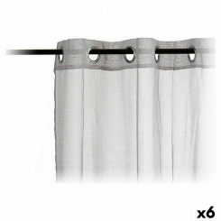 Curtains 140 x 260 cm Light grey (6 Units)