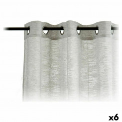 Curtains 140 x 260 cm Grey (6 Units)