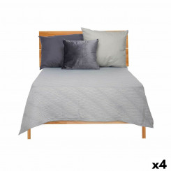 Bed cover 240 x 260 cm Gray (4 Units)