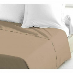 Straight bed sheet Lovely Home Beige 180 x 290 cm