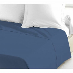 Straight bed sheet Lovely Home Blue 240 x 300 cm