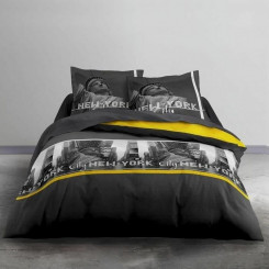 Bedding Set TODAY Black Yellow 220 x 240 cm