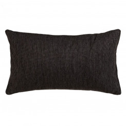 Pillow Polyester Cotton Black 50 x 30 cm