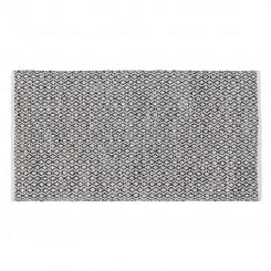 Carpet Gray 70 % cotton 30 % Polyester 80 x 150 cm
