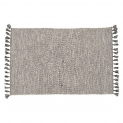 Carpet Gray 70 % cotton 30 % Polyester 120 x 180 cm