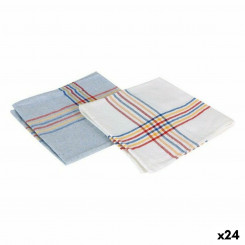 Cleaning/Dust Cloth Supernet Blue White (24 Units) (52 x 52 cm)
