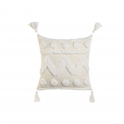 Pillow Home ESPRIT White Tassels Boho 45 x 15 x 45 cm