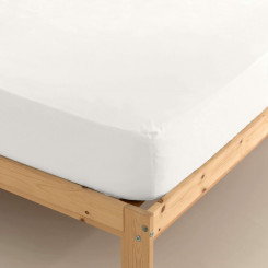 Rubber bed sheet Terracota White 105 x 200 cm