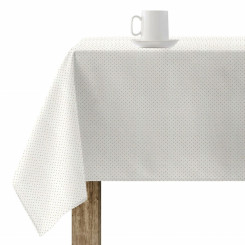 Stain-resistant resin-coated tablecloth Mauré Dots Gold 300 x 140 cm