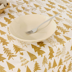 Stain-resistant resin-coated tablecloth Mauré Christmas 200 x 140 cm
