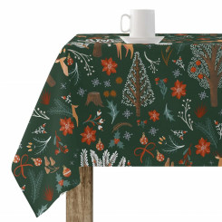 Stain-resistant resin-coated tablecloth Mauré Merry Christmas 300 x 140 cm